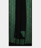 Black Crepe Silk Hand Embroidery Saree T2449402
