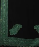 Black Crepe Silk Hand Embroidery Saree T2449404