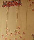 Khaki Georgette Silk Hand Embroidery Saree EZ16503