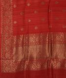 Red Banaras Tussar Georgette Saree T3465794