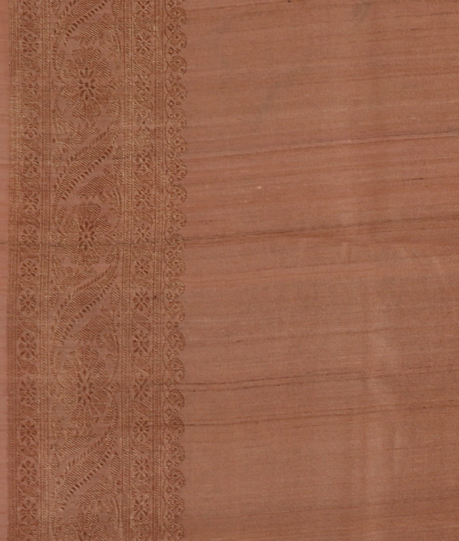 Pink Printed Banaras Tussar Georgette Saree T3840123