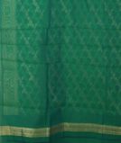 Bluish Green Banaras Cotton Saree T3802713