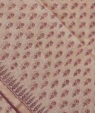 Off - White Maheshwari Printed Cotton Saree T3642741