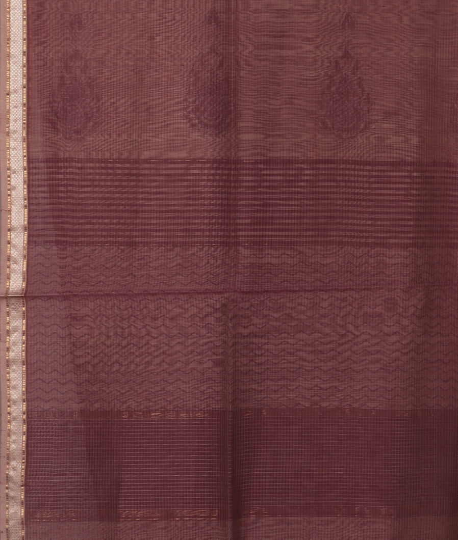 Off - White Maheshwari Printed Cotton Saree T3642743