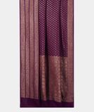 Purple Banaras Georgette Silk Saree T3528322