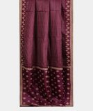Purple Tussar Embroidery Saree T3751042