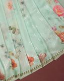 Green Georgette Silk Saree T3870061