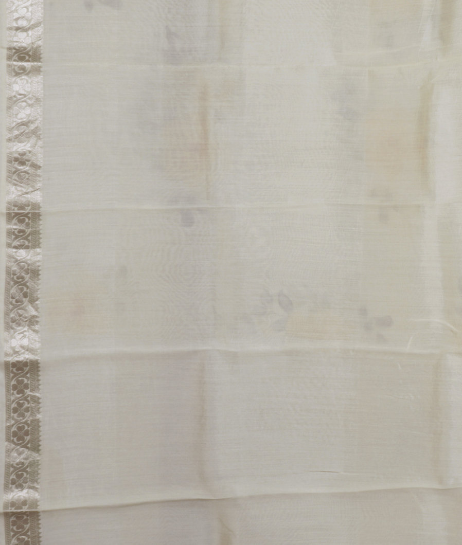 Green Kora Organza Printed Saree T3791953