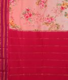Pink Printed Soft Silk Saree T3722364