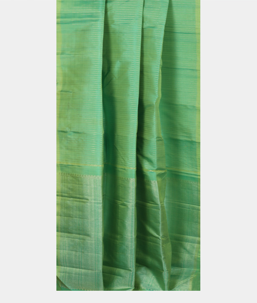 Green Handwoven Kanjivaram Silk Saree T3866032