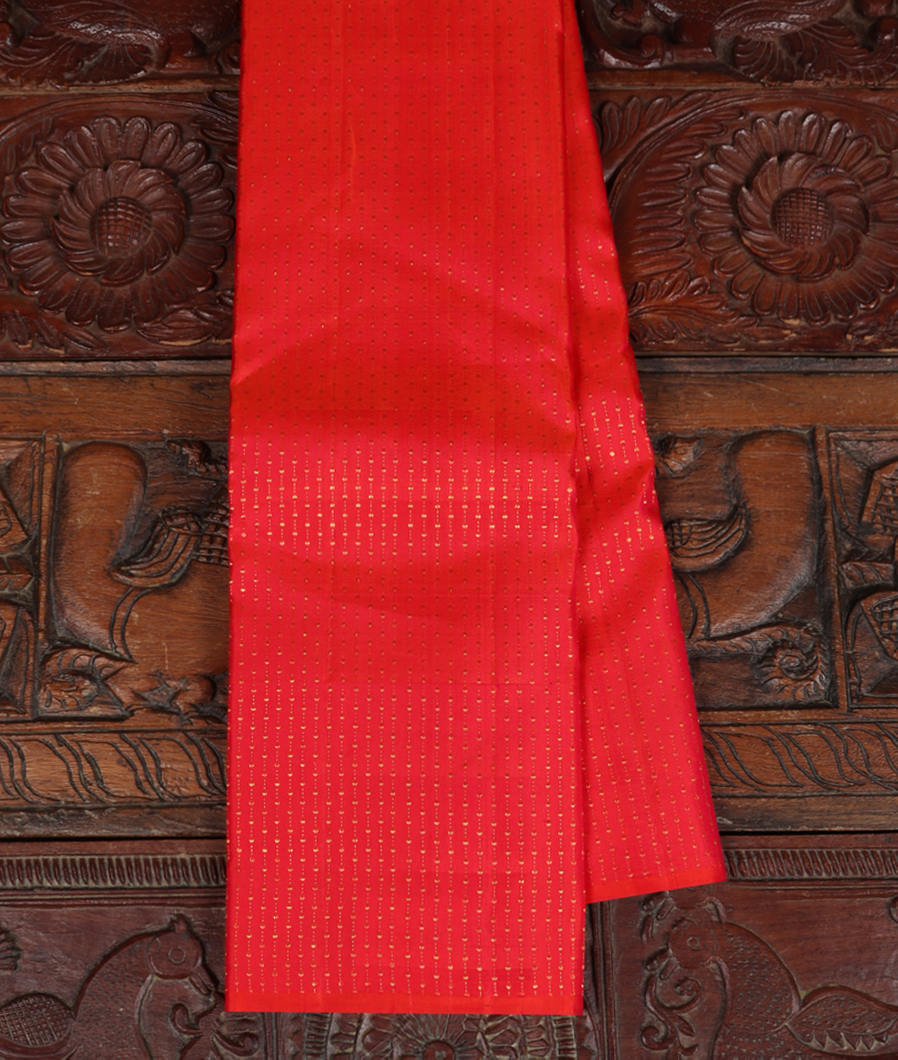 Pinkish Orange Handwoven Kanjivaram Silk Saree T374640-image