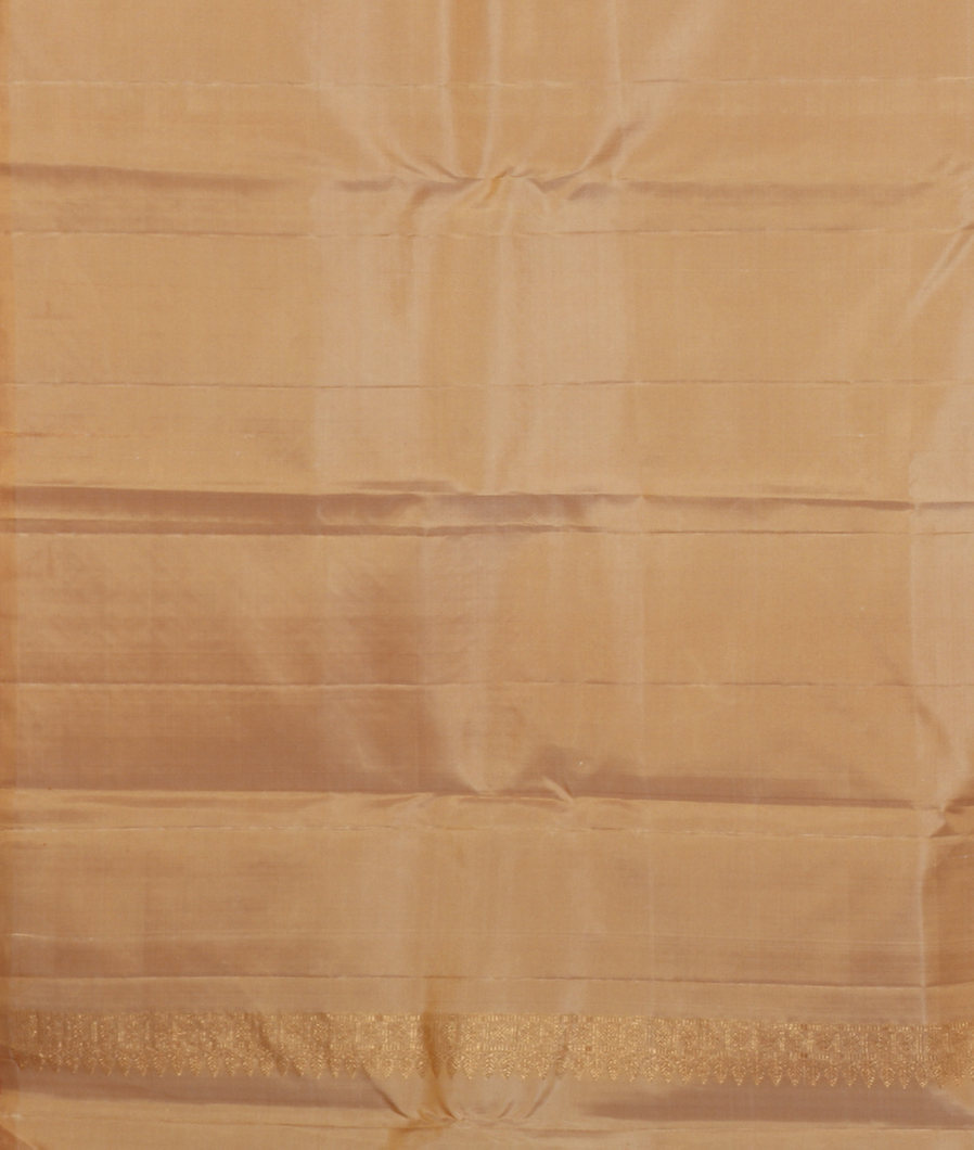 Pinkish Orange Handwoven Kanjivaram Silk Saree T3746403