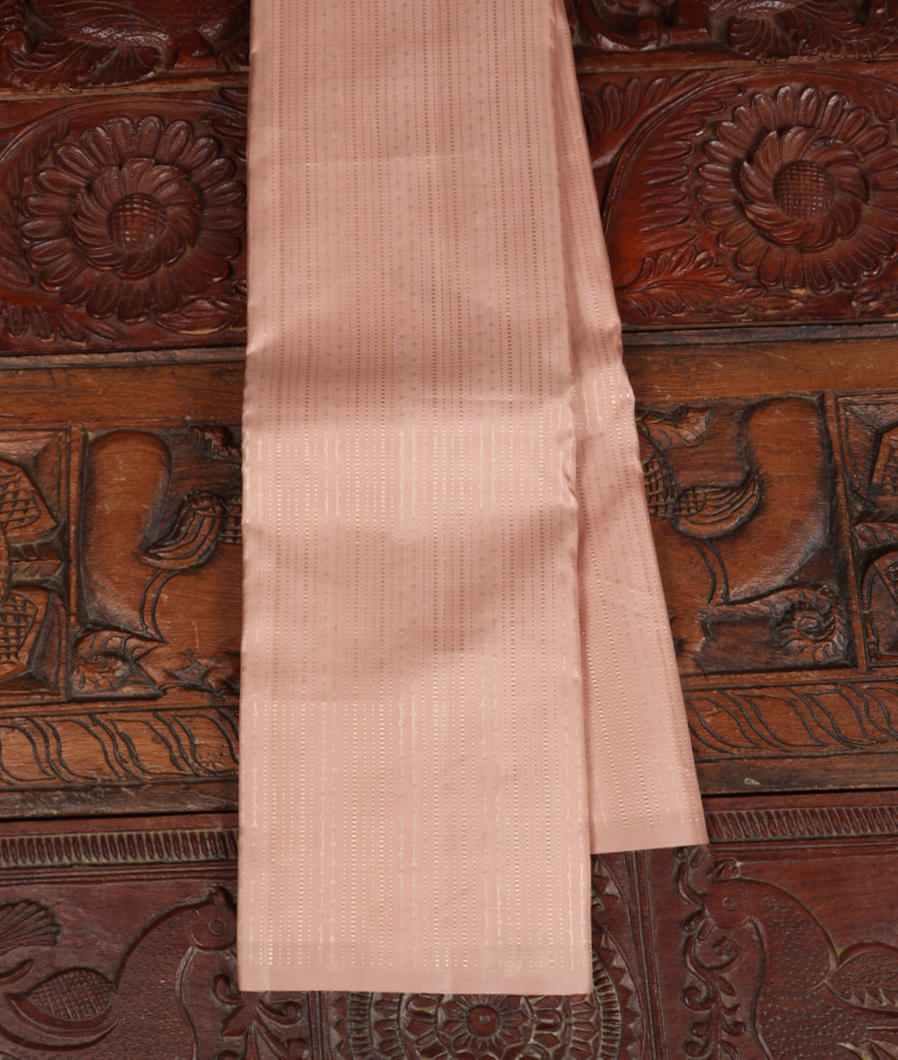 Pinkish Beige Handwoven Kanjivaram Silk Saree T380773-image