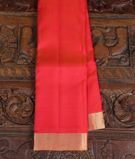 Pinkish Orange Soft Silk Saree T3495531