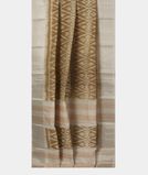 Brown Pochampalli Silk Cotton Saree T3893652