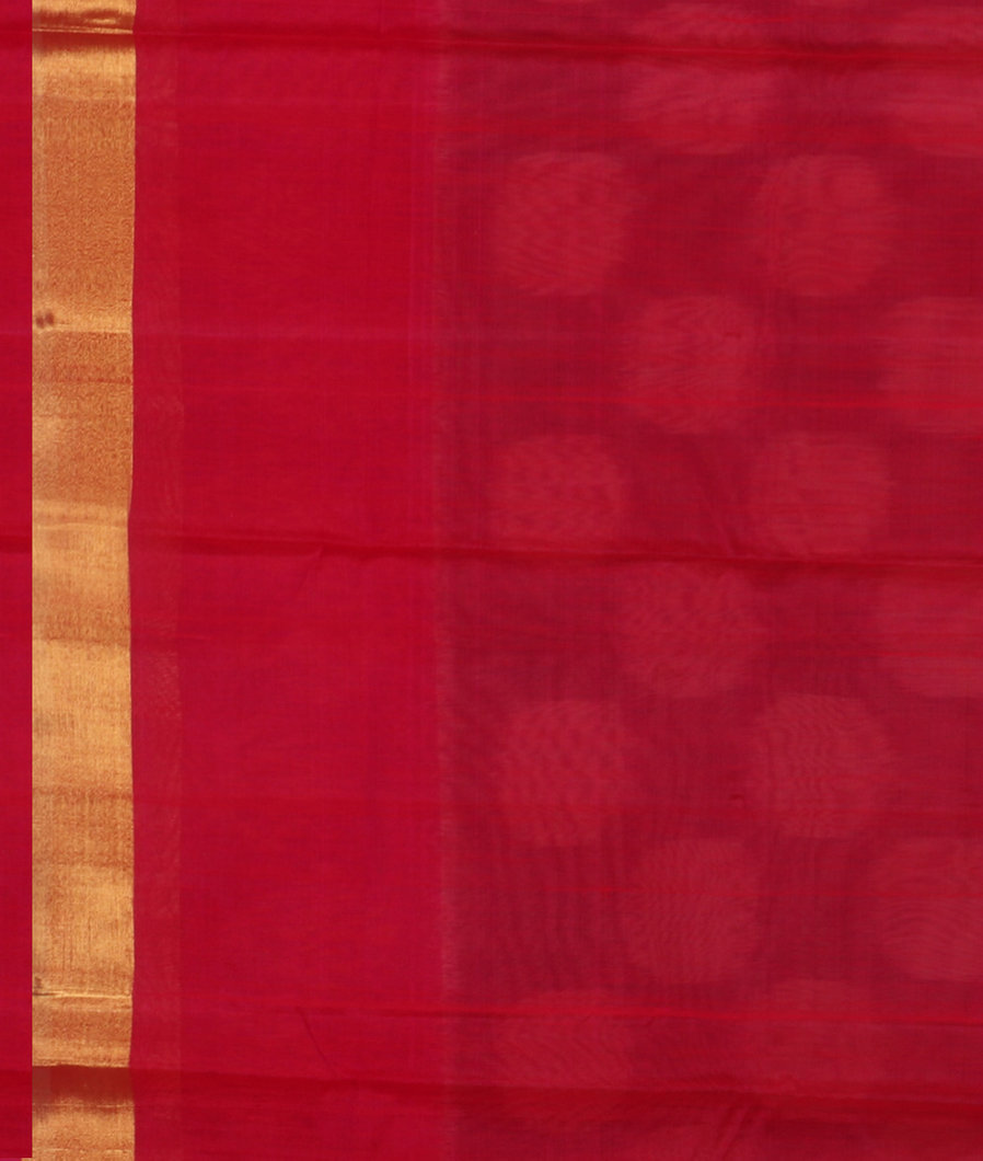 Grey Pochampalli Silk Cotton Saree T3893353