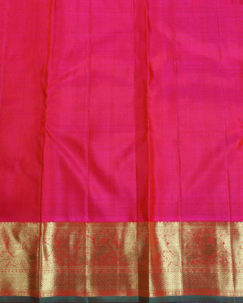 Blue Handwoven Kanjivaram Silk Saree T3895253