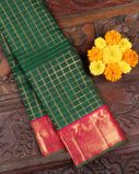 Green Handwoven Kanjivaram Silk Saree T3895261