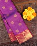 Purple Handwoven Kanjivaram Silk Saree T3895241