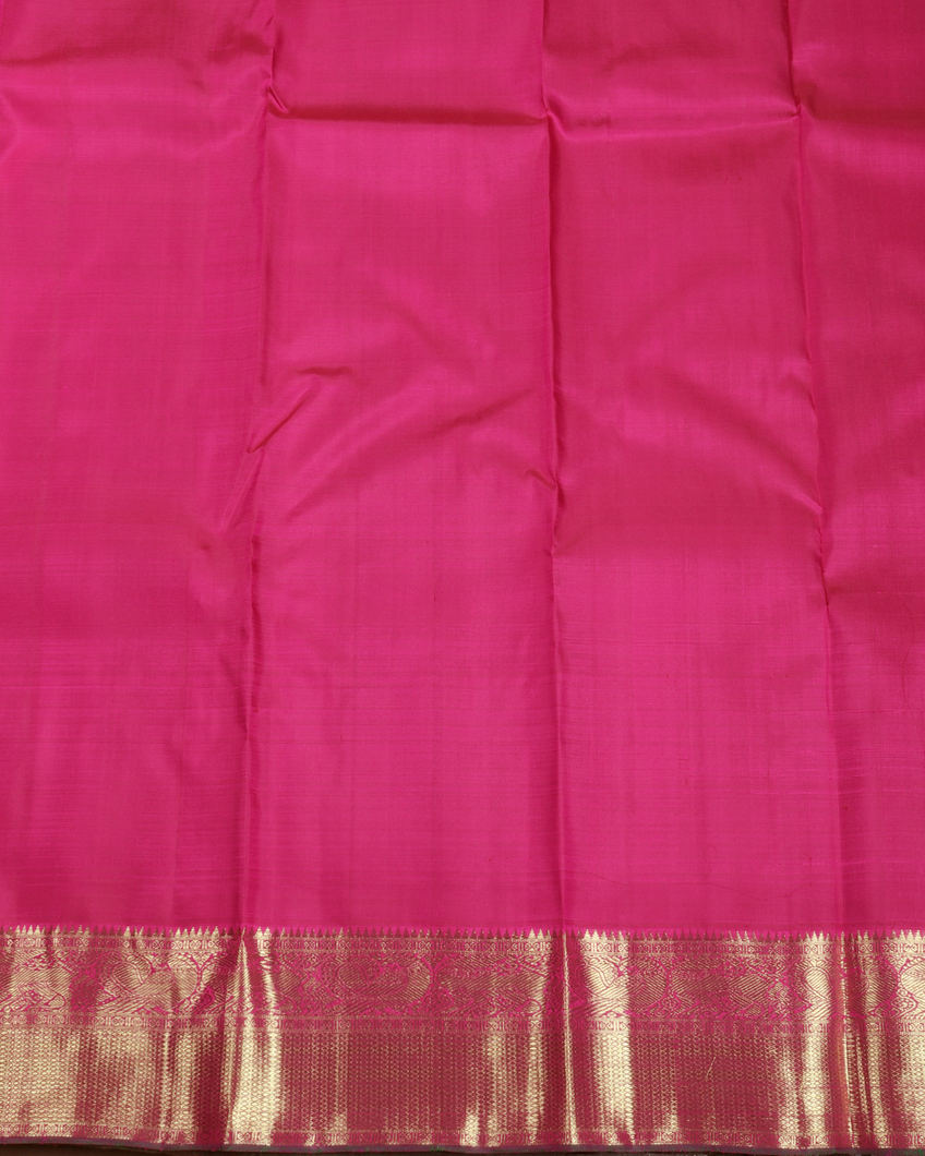 Purple Handwoven Kanjivaram Silk Saree T3895243