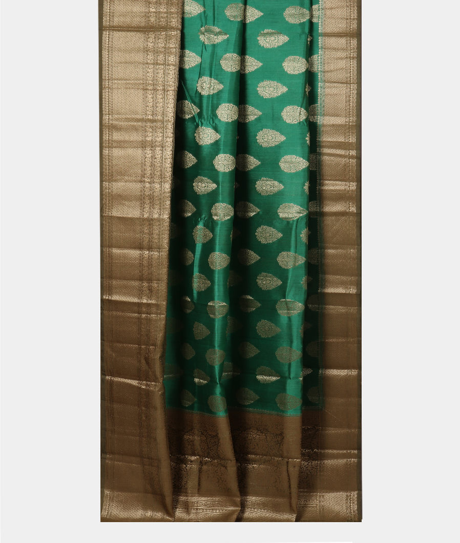 Green Chaniya Silk Saree T3846332