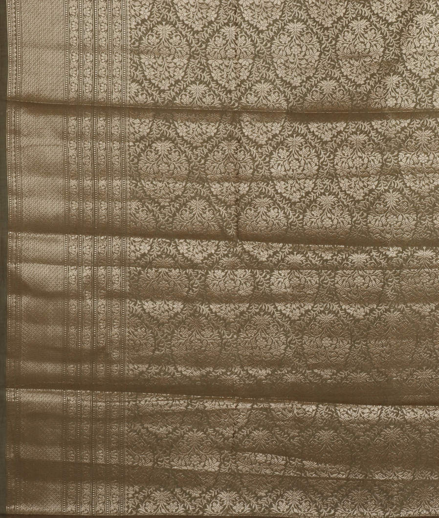 Green Chaniya Silk Saree T3846333