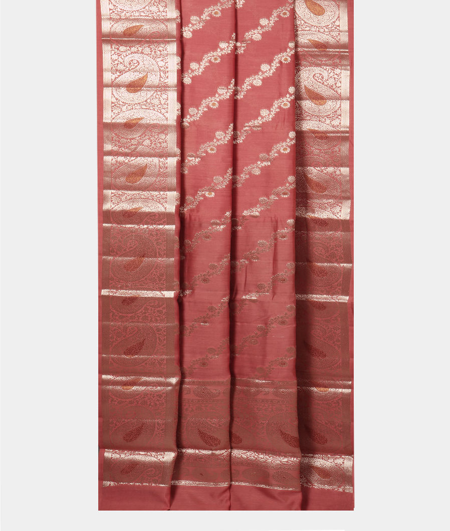 Mauve Pink Chaniya Silk Saree T3577462
