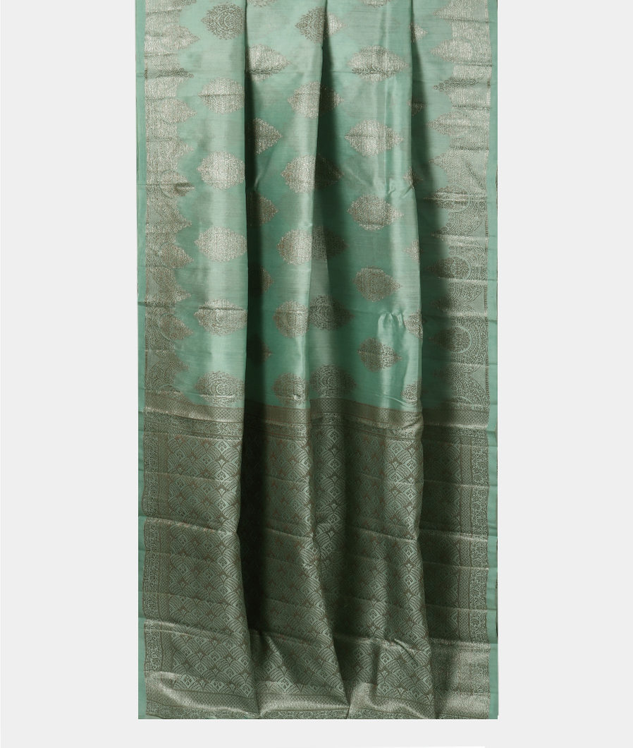 Green Chaniya Silk Saree T3845922
