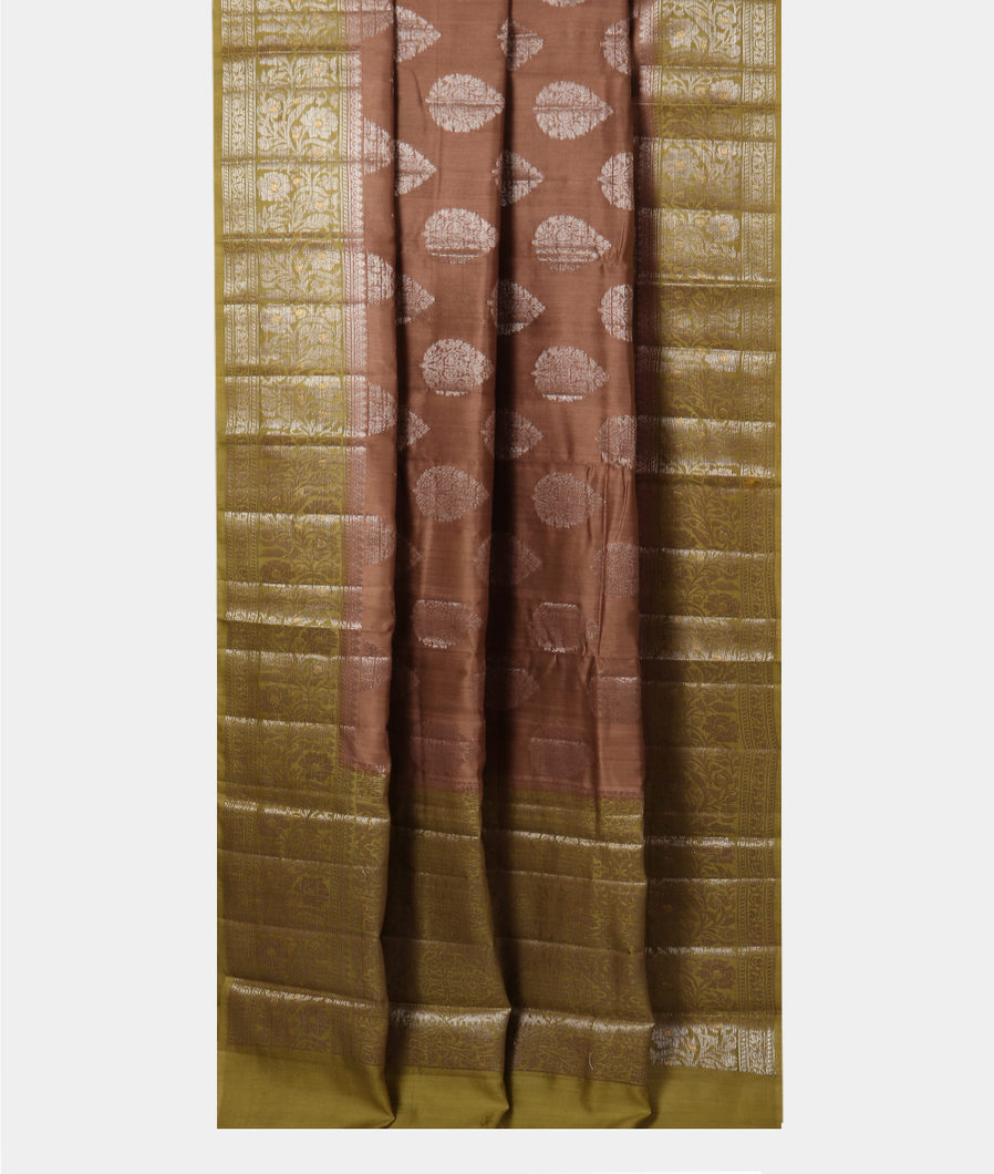 Brown Chaniya Silk Saree T3881362