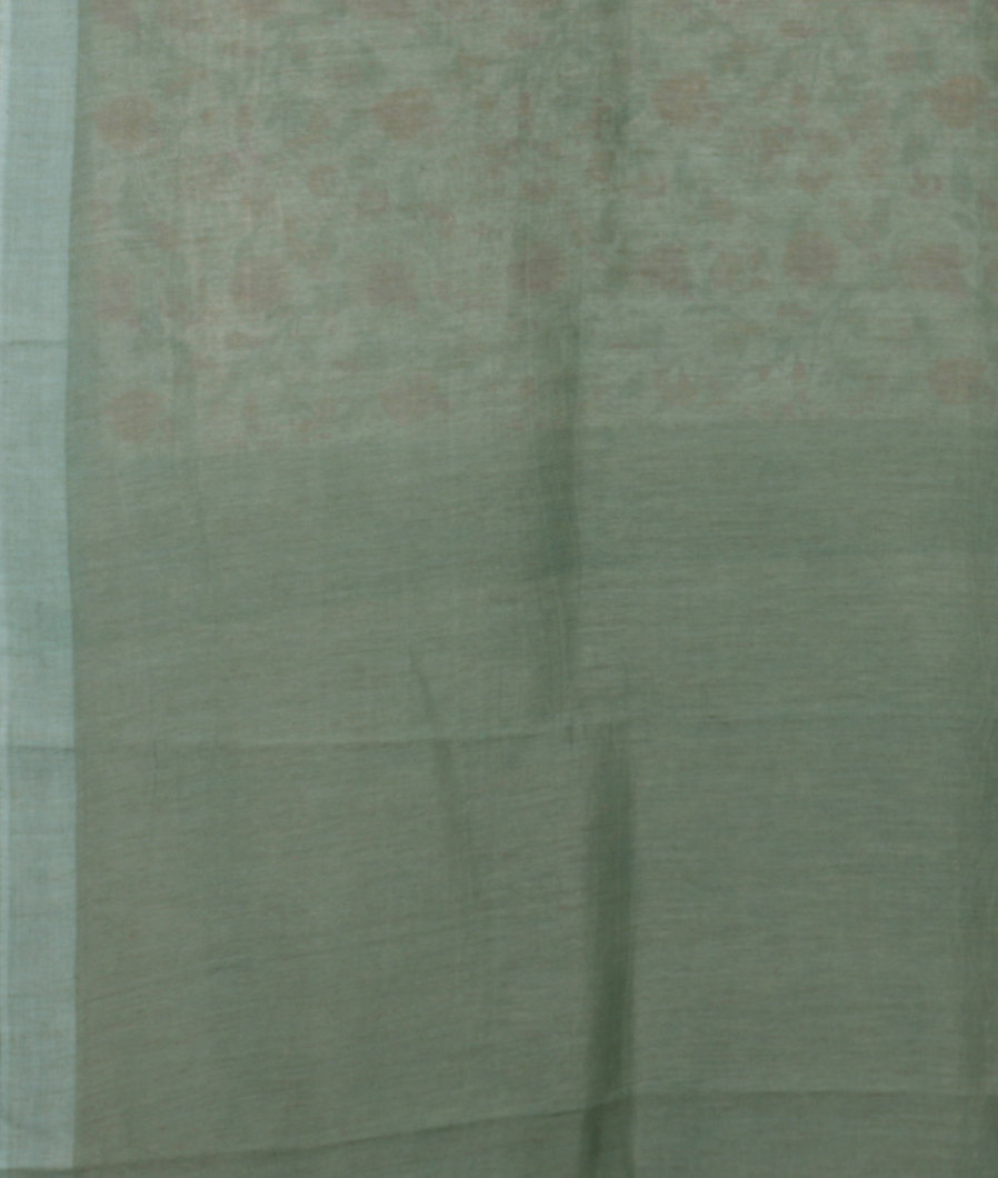 White Soft Printed Cotton Saree T3815963