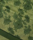 Green Soft Printed Cotton Saree T3816001