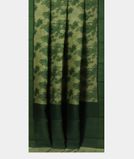 Green Soft Printed Cotton Saree T3816002