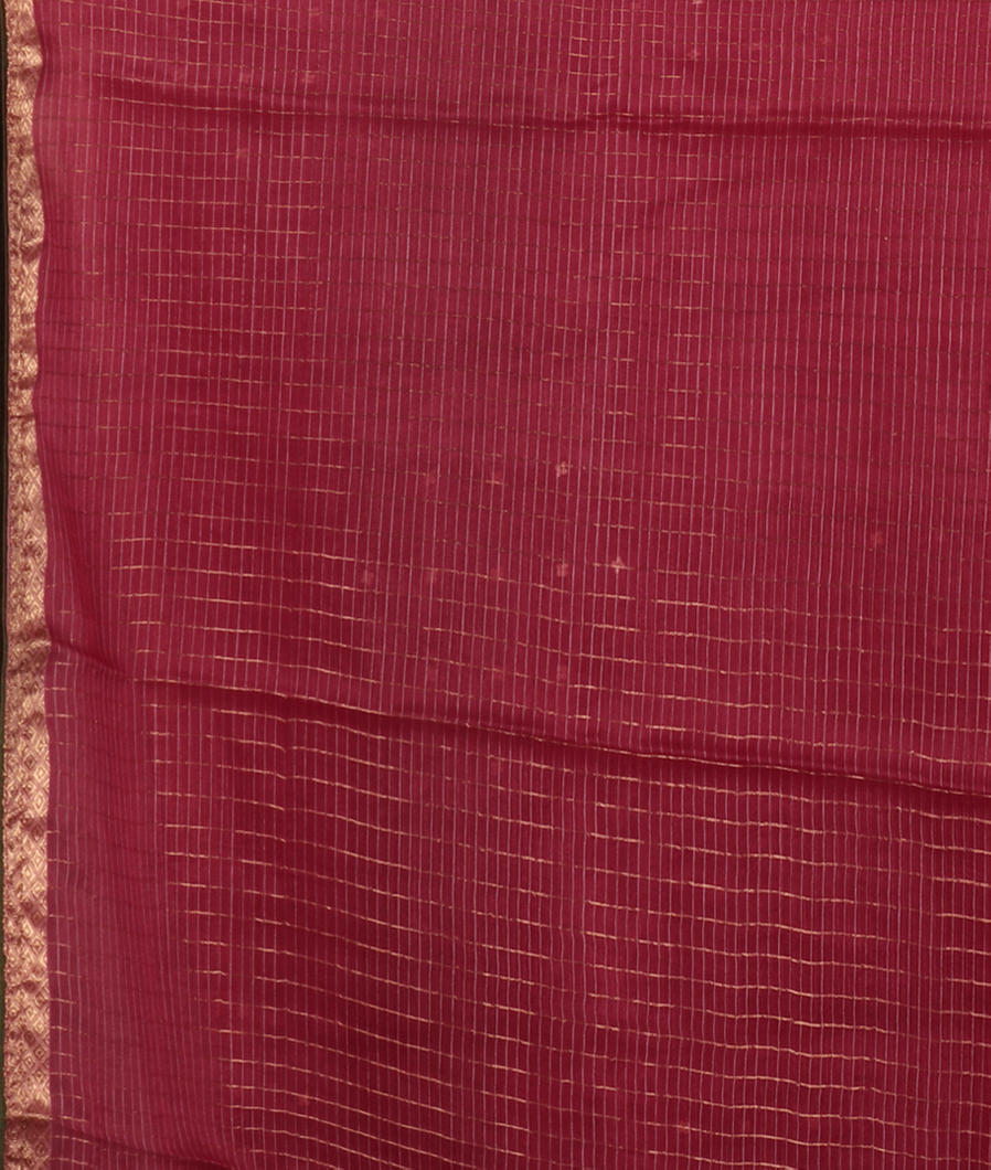 Maroon Woven Organza Saree T3883653