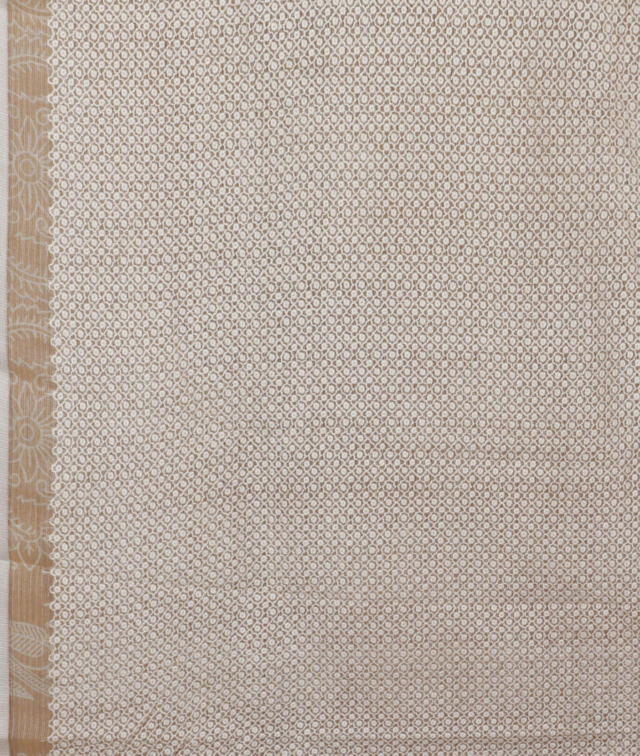 Yellow Chanderi Cotton Saree T3884154