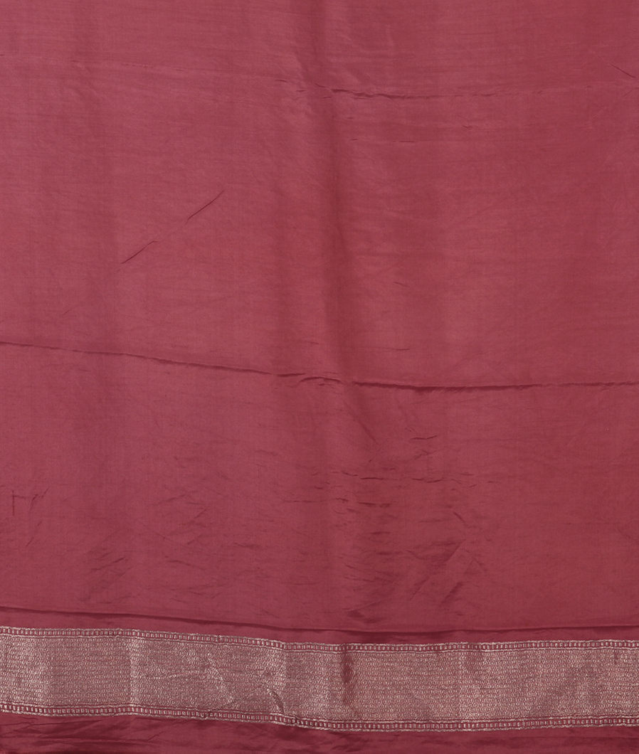 Dark Olive Green Banaras Silk Saree T3841833