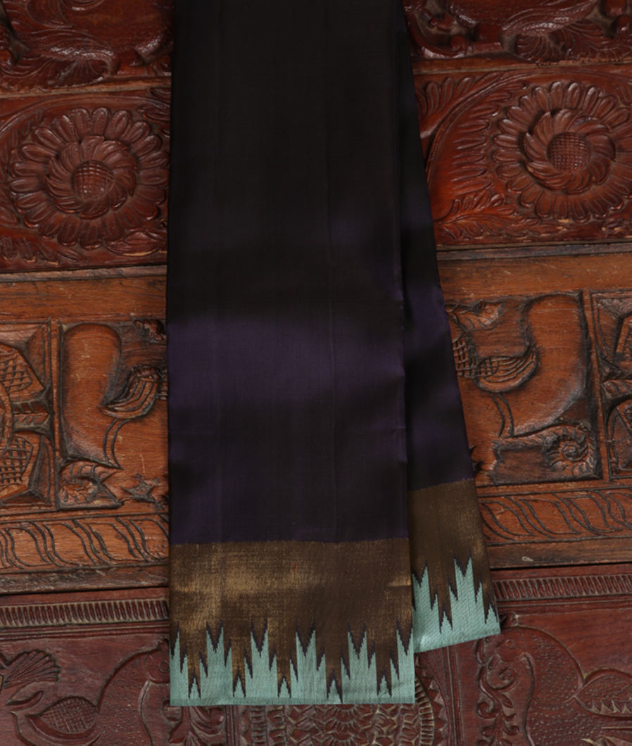 Blue Handwoven Kanjivaram Silk Saree T389954-image