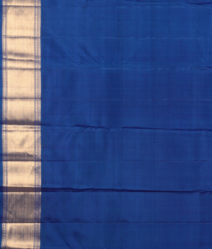 Blue Handwoven Kanjivaram Silk Saree T2545423