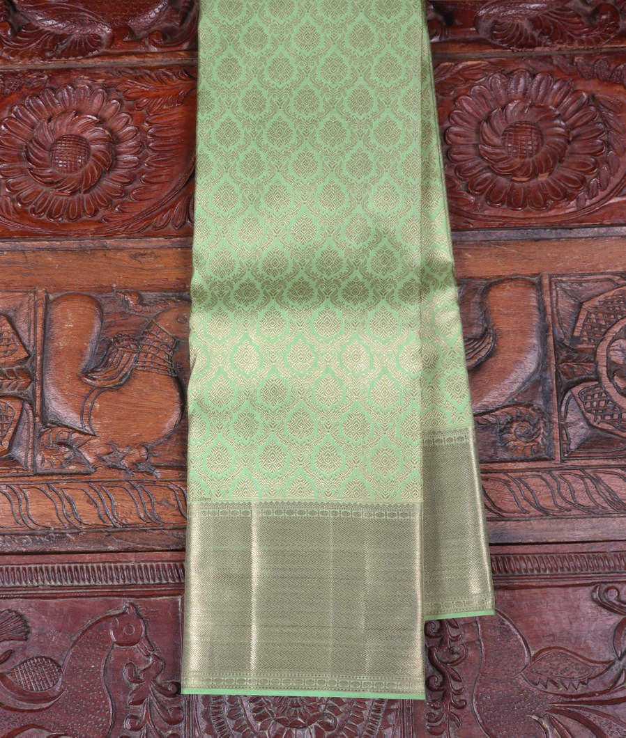 Green Handwoven Kanjivaram Silk Saree T344006-image