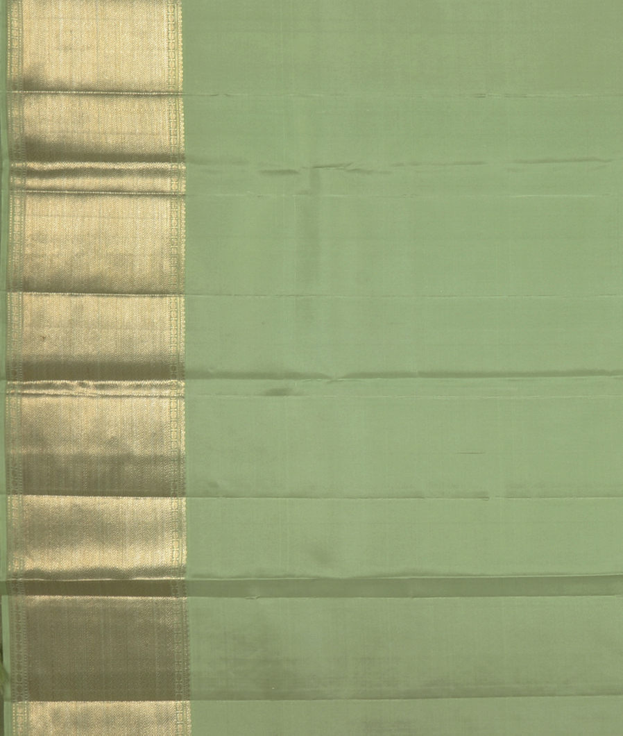 Green Handwoven Kanjivaram Silk Saree T3440063