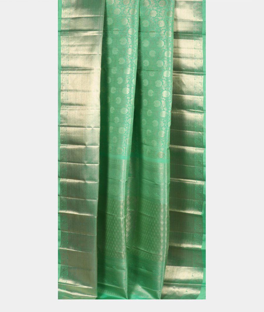 Green Handwoven Kanjivaram Silk Saree T3788442