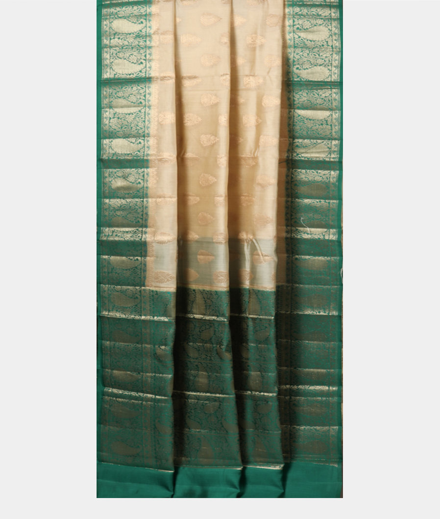 Cream Chaniya Silk Saree T3795612