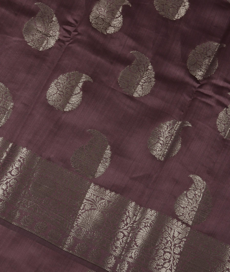 Purple Chaniya Silk Saree T384589-image