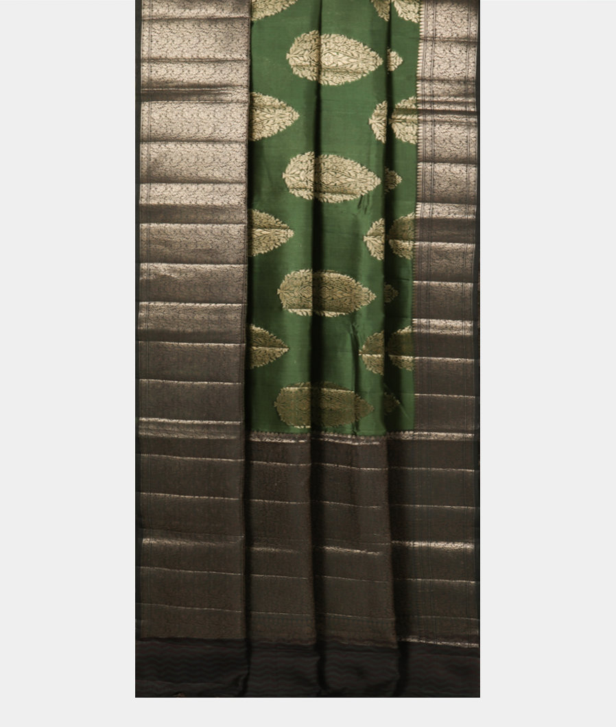 Green Chaniya Silk Saree T3703962