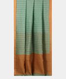 Green Soft Printed Cotton Saree T3815952