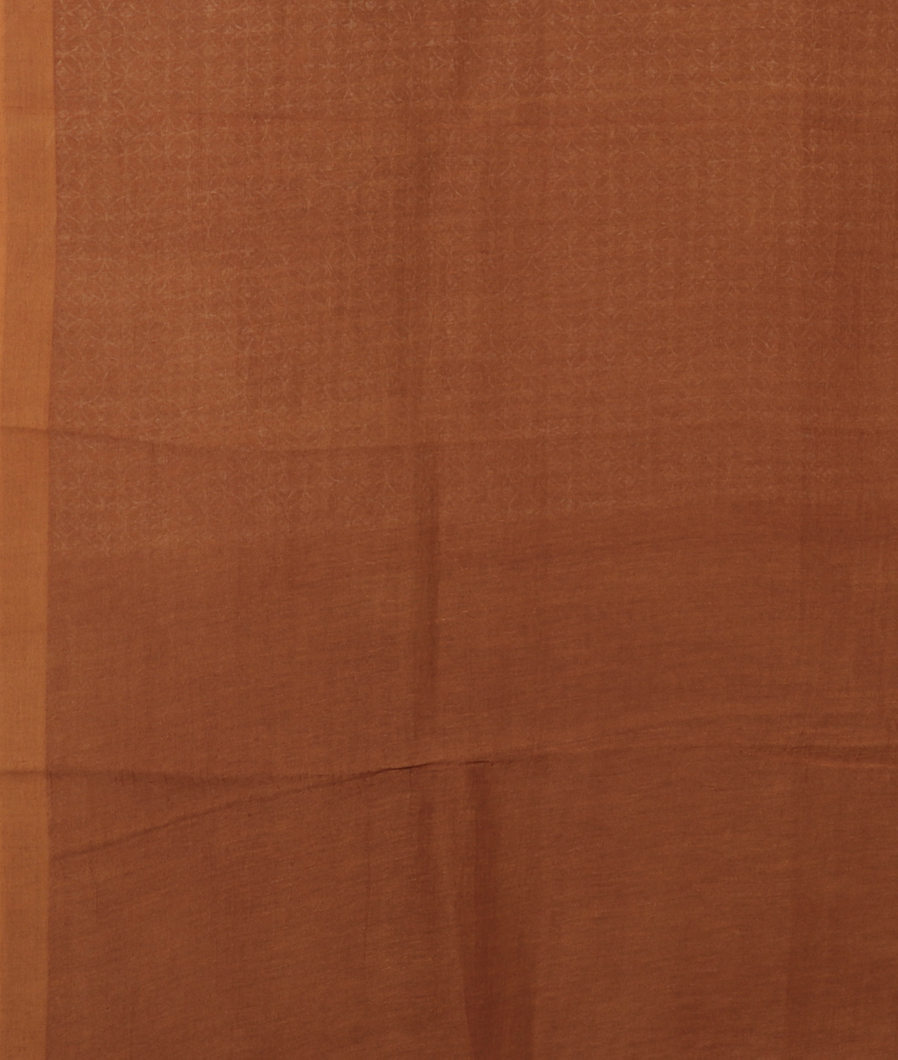 Brown Soft Printed Cotton Saree T3815593