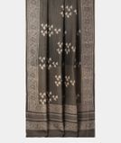Grey Chanderi Cotton Saree T3884042