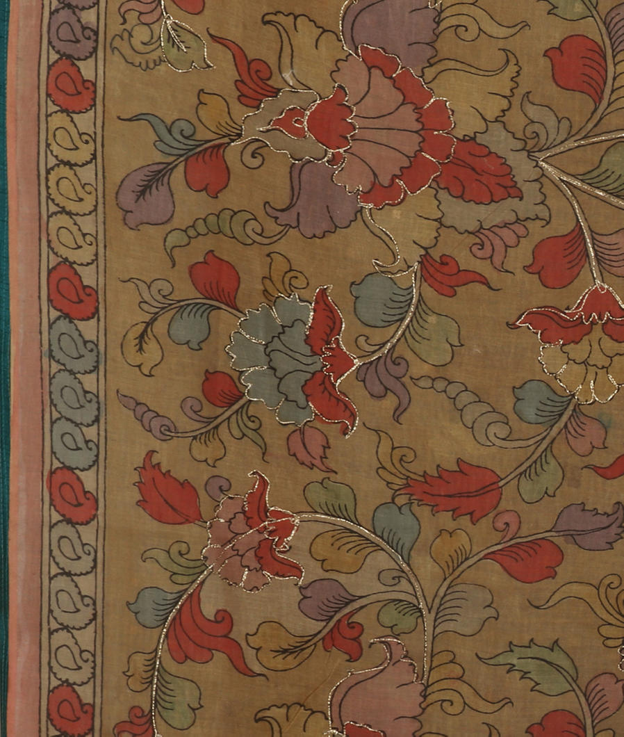  Grey Woven Organza Saree T3883574