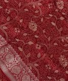 red Kora Organza Embroidery Saree T1894141