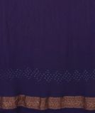 Purple Banaras Georgette Bandhani Silk Saree T3768853