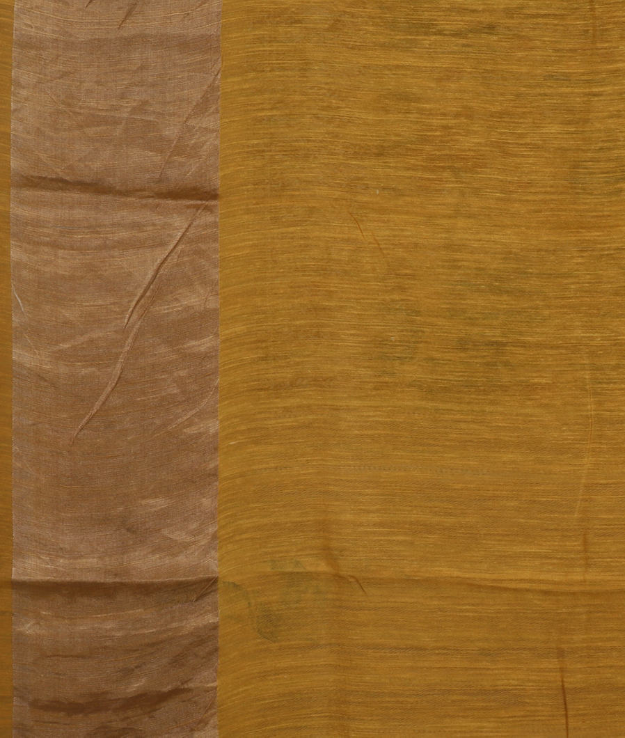 Yellow Banaras Matka Tussar Saree T3873013